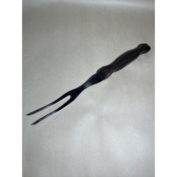Cutco No.1027 Carving Fork‎ w/Brown Handle Made In USA - Picture 1 of 6